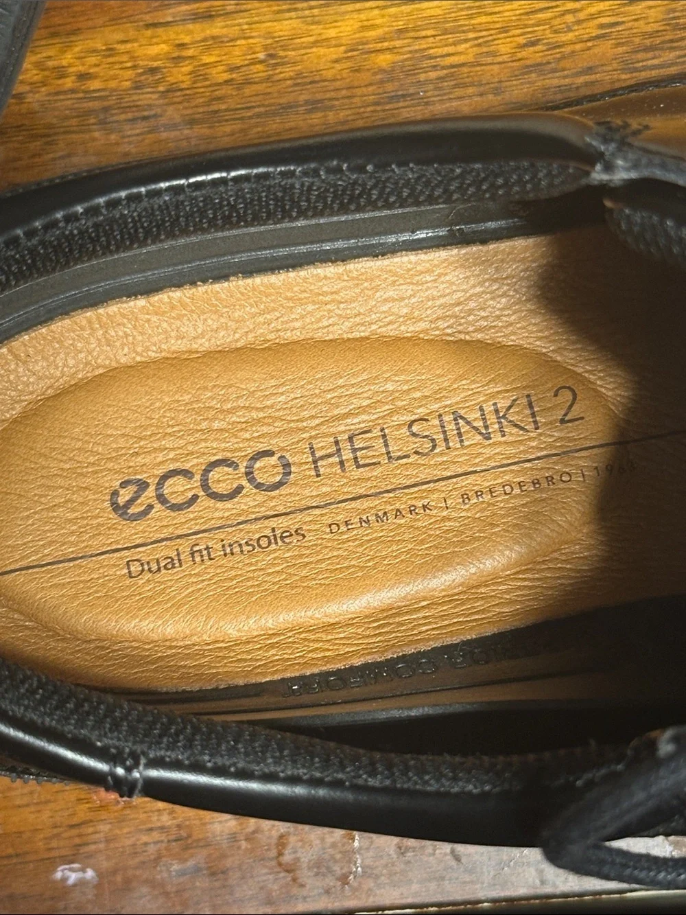 Ecco Black Leather Derby Lace-Up Dress Shoes